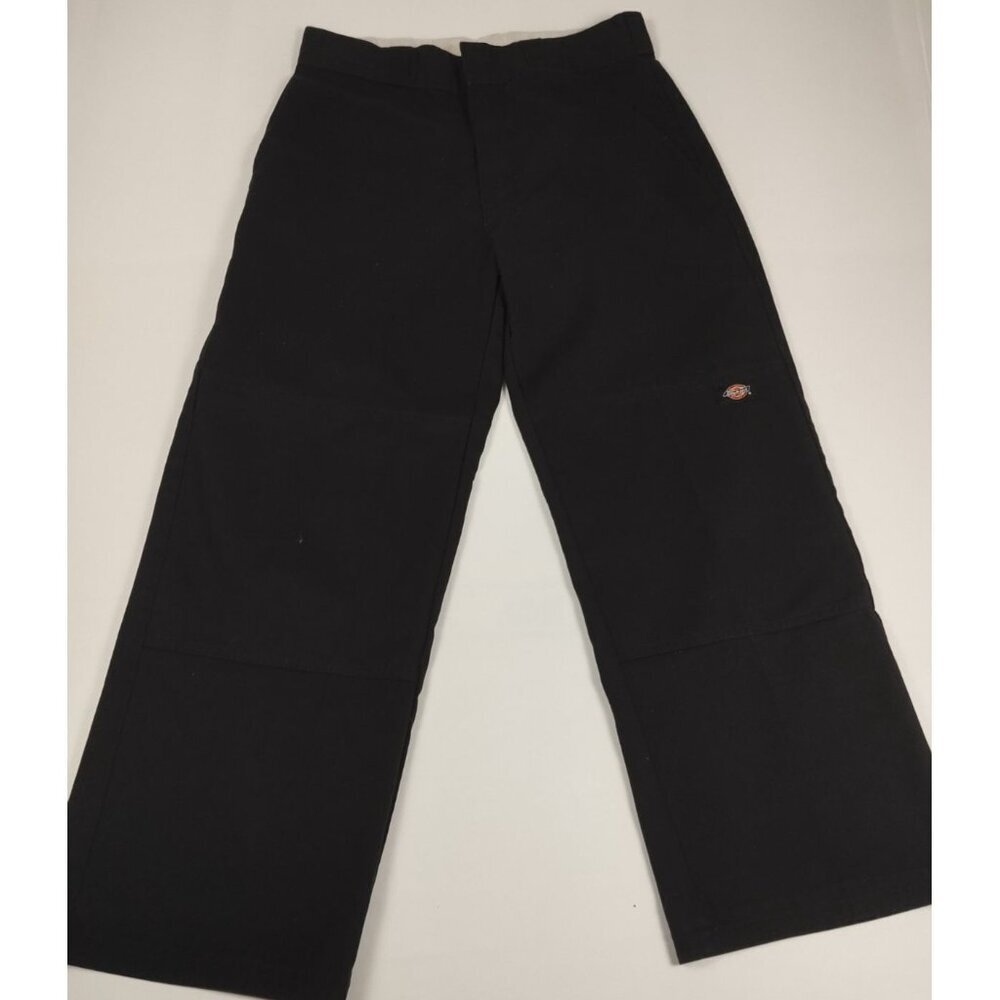 Dickies Mens 32x27 Black Loose Fit Double Knee Work Pants Skater Trousers